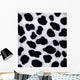 Artificial Black-And-White Fur Wall Mural