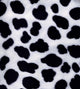 Artificial Black-And-White Fur Wall Mural