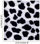 Artificial Black-And-White Fur Wall Mural