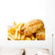 Fried Fish and Chips Wall Decal