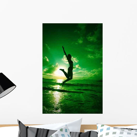 Young Man Beach Wall Decal