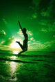 Young Man Beach Wall Decal