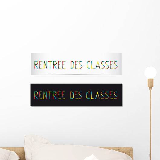 Rentree Des Classes Wall Mural