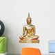 Buddha statue on white background Wall Decal