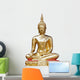 Buddha statue on white background Wall Decal