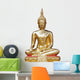 Buddha statue on white background Wall Decal