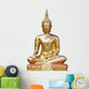 Buddha statue on white background Wall Decal