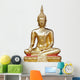 Buddha statue on white background Wall Decal