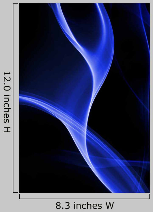 Blue Abstract Wave Shape