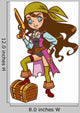 Chibi Cartoon Pirate Girl