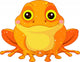 Fun zoo. Golden Toad Wall Decal