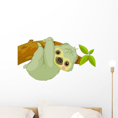 Fun Zoo Sloth shown on a wall