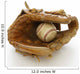 Baseball and Glove Wall Decal