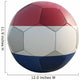 netherland soccer ball isolated on white Wall Decal