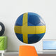 sweden soccer ball isolated on white Wall Decal