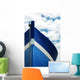 White and blue wooden boat Wall Mural