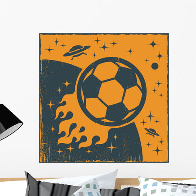 Space Ball shown on a wall