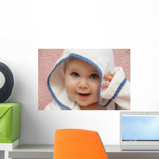 portrait of a baby with hood Wall Mural