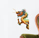 Chinese Style Dragon Statue Wall Decal