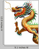 Chinese Style Dragon Statue Wall Decal