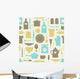 Seamless Pattern Kitchen Tools Wall Decal