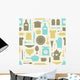 Seamless Pattern Kitchen Tools Wall Decal