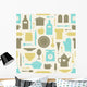 Seamless Pattern Kitchen Tools Wall Decal