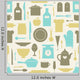 Seamless Pattern Kitchen Tools Wall Decal