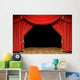 Red Stage Theater Velvet Wall Mural