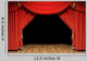 Red Stage Theater Velvet Wall Mural