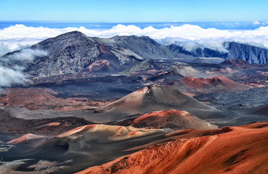 Vulkankrater Haleakala Hawaii Hdr-image