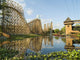 Wooden Roller Coaster Wall Mural