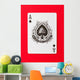Playing Card (ace) Wall Mural