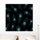 Seamless with Peacock Feathers Wall Decal
