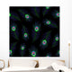 Seamless with Peacock Feathers Wall Decal
