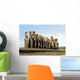 15 Moais Wall Decal