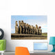 15 Moais Wall Decal