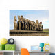 15 Moais Wall Decal