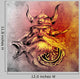 Tattoo art, sketch of a viking warrior, Illustration of an ancie Wall Mural