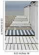 Beach huts to the harbor Wall Mural