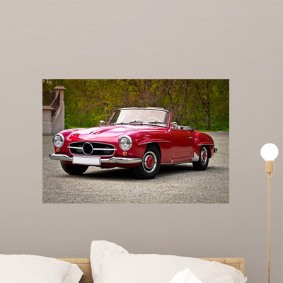 Oldtimer shown on a wall