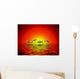 Delphine Im Sonnenuntergang Wall Mural