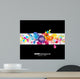 Abstract Colored with Circles Wall Decal