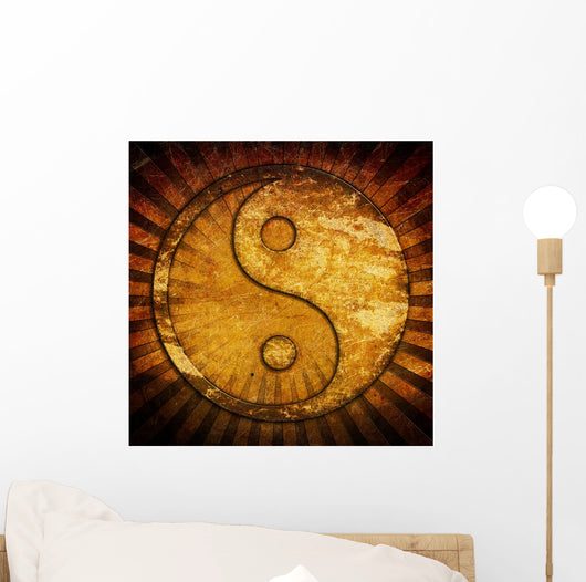 Grunge Yin Yang Symbol