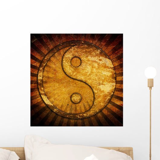 Grunge Yin Yang Symbol