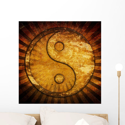 Grunge Yin Yang Symbol