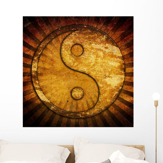 Grunge Yin Yang Symbol
