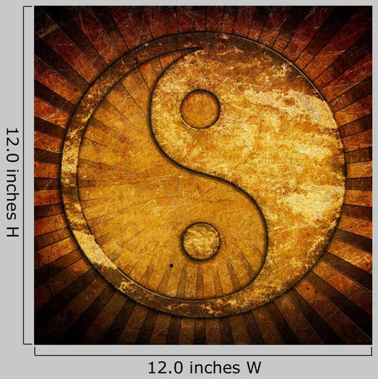 Grunge Yin Yang Symbol