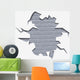Wall Hole Bricks Wall Decal