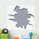 Wall Hole Bricks Wall Decal